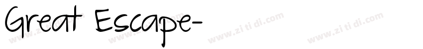 Great Escape字体转换
